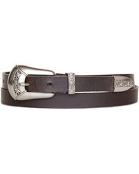 Lucky Brand - Leather Belt With Western Buckle Set - Lyst