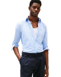 Tommy Hilfiger - Flex Poplin Gingham Regular Long Sleeve Shirts - Lyst