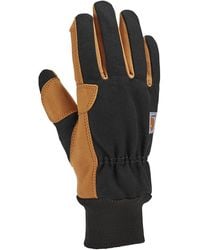 Carhartt - Insulated Duck Synthetic Leather Knit Cuff Glove - Lyst