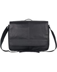 Kenneth Cole - Risky Business Messenger Full-grain Colombian Leather Crossbody Laptop Case & Tablet Day Bag - Lyst