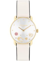 COACH - 2h Quartz Watch With Genuine Leather - Water Resistant 3 Atm/30 Meters - Premium Fashion - Classic Minimalist Design For - Lyst