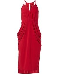 BCBGeneration Womens Cocktail Cami Drapey Pkt Knit Dress