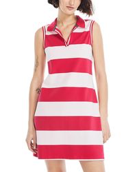Nautica - Sleeveless Rugby Stripe Polo Dress - Lyst