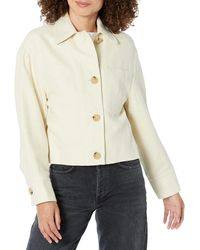 Vince - Womens Cropped Twill Jkt Jacket - Lyst