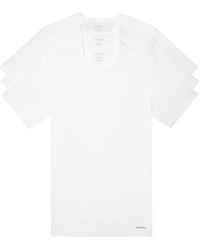 Calvin Klein - Underwear Cotton Classics Multipack Short Sleeve Crew Neck Slim Fit White Xl - Lyst