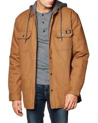 Dickies Flannel Lined Shirt Jacket With 