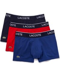 Lacoste - Trunks 3-pack Casual Classic - Lyst
