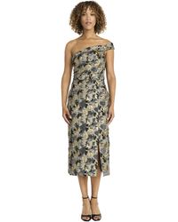 Maggy London - One-shoulder Asymmetrical Midi Side Slit-elegant Cocktail Dress - Lyst