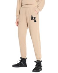 Emporio Armani - A | X Armani Exchange Collegiate Capsule French Terry Patch Letter Logo Sweatpants - Lyst