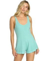 Billabong - Never Better Cover-up Cotton Knit Romper - Lyst