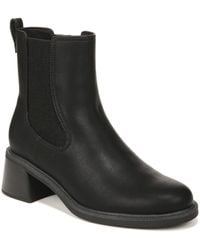 Dr. Scholls - Dr. Scholl's S Redux Mid Calf Block Heel Boot Black Smooth 11 M - Lyst
