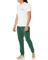 Lacoste - 2-piece Pajama Set With Short Sleeve Regular Fit Crew Neck Tee Shirt And Jogger Sleep Pants - Lyst
