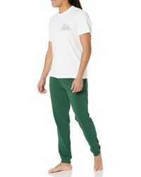 Lacoste - 2-piece Set With Short Sleeve Regular Fit Crew Neck Tee Shirt And Jogger Sleep Pants - Lyst