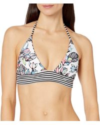 Splendid - Standard Reversible Halter Swimsuit Bikini Top - Lyst