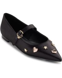 Karl Lagerfeld - Paris Veyda Pointed Toe Mary Jane Flat With Pins Sandal - Lyst