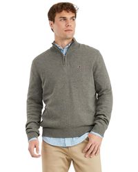 Tommy Hilfiger - Big & Tall Long Sleeve Fleece Quarter Zip Pullover Sweatshirt - Lyst
