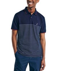 Nautica - Navtech Sustainably Crafted Striped Classic Fit Polo - Lyst