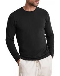 Velvet By Graham & Spencer - Soren Long Sleeve Sweatshirt In Luxe Fleece - Lyst