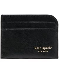 Kate Spade - Devin Saffiano Leather Card Holder - Lyst