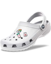 Crocs™ Adult Classic Clog W/ 3 Pack Jibbitz in White - Save 9% - Lyst
