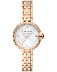 Kate Spade - Chelsea Park Three-hand Date Rose Gold-tone Stainless Steel Watch - Lyst