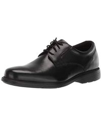 Rockport Charlesroad Plaintoe Black Derbys Homme