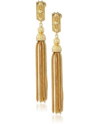 Ben-Amun - St. Tropez Tassel Gold Clip-on Earrings - Lyst