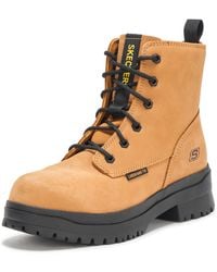 Skechers - Foxgrove Comp Toe Work Boots, Leather - Lyst