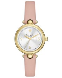 Kate Spade - Gracie Pink Leather Watch - Lyst