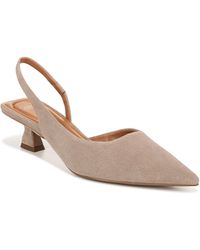 franco sarto vickie slingback kitten heel pump