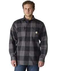 Carhartt - Loose Fit Heavyweight Flannel Long-sleeve Plaid Shirt - Lyst