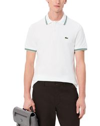 Lacoste - Regular Fit Contrast Stitching Polo - Lyst