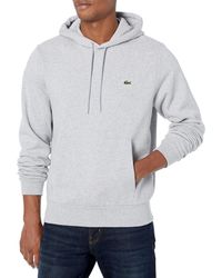 Lacoste - Organic Cotton Hooded Sweatshirt - Lyst