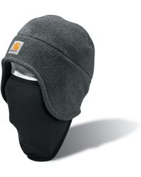 Carhartt - Fleece 2-in-1 Headwear,charcoal Heather,one Size - Lyst