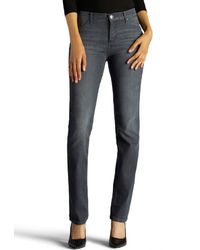 lee women's slimming fit rebound skinny leg jean