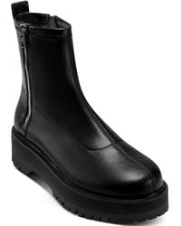 DKNY - Balthild Lug Sole Boot With Side Zipper Fashion - Lyst