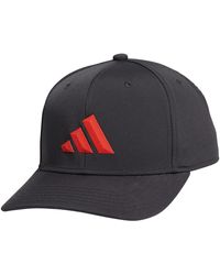 adidas - Three Bar Structured Snapback Adjustable Fit Hat 2.0 - Lyst