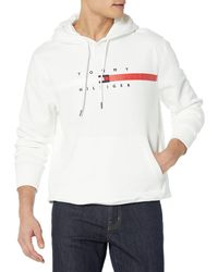 Tommy Hilfiger - Adaptive Logo Stripe Hoodie With Magnetic Closure - Lyst
