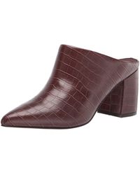 marc fisher snakeskin mules