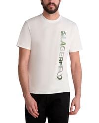 Karl Lagerfeld - Paris Short Sleeve Crewneck Graphic Design T-shirt - Lyst