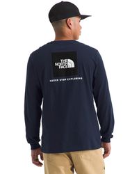 The North Face - 's Core Box Long Sleeve Nse Tee | T-shirt With Ribbed Collar & Cuffs For Durability - Lyst