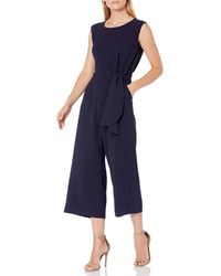 Tahari navy jumpsuit Outlet