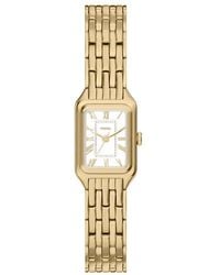 Fossil - Raquel Mini Three-hand Gold-tone Stainless Steel Watch - Lyst