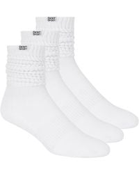 DKNY - 3 Pack Slouch Crew Socks - Lyst