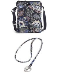 Vera Bradley - Womens Cotton Mini Hipster With Rfid Protection Crossbody Purse - Lyst