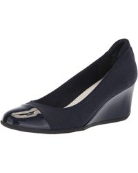 anne klein women's corner wedge pump