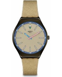Swatch - Skin Irony Watch Casual Polymer Beige Quartz Waterproof Sunbaked Sandstone - Lyst