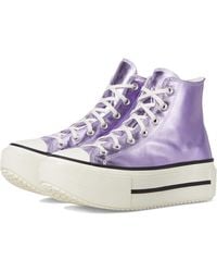 Converse - Chuck Taylor All Star Lift Double Stack Metallic Sneaker - Lyst