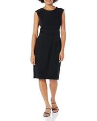 Kasper - Petite Cap Sleeve Sheath Dress With Seamed Waist Detail - Lyst