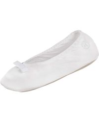 dearfoam satin ballerina slippers